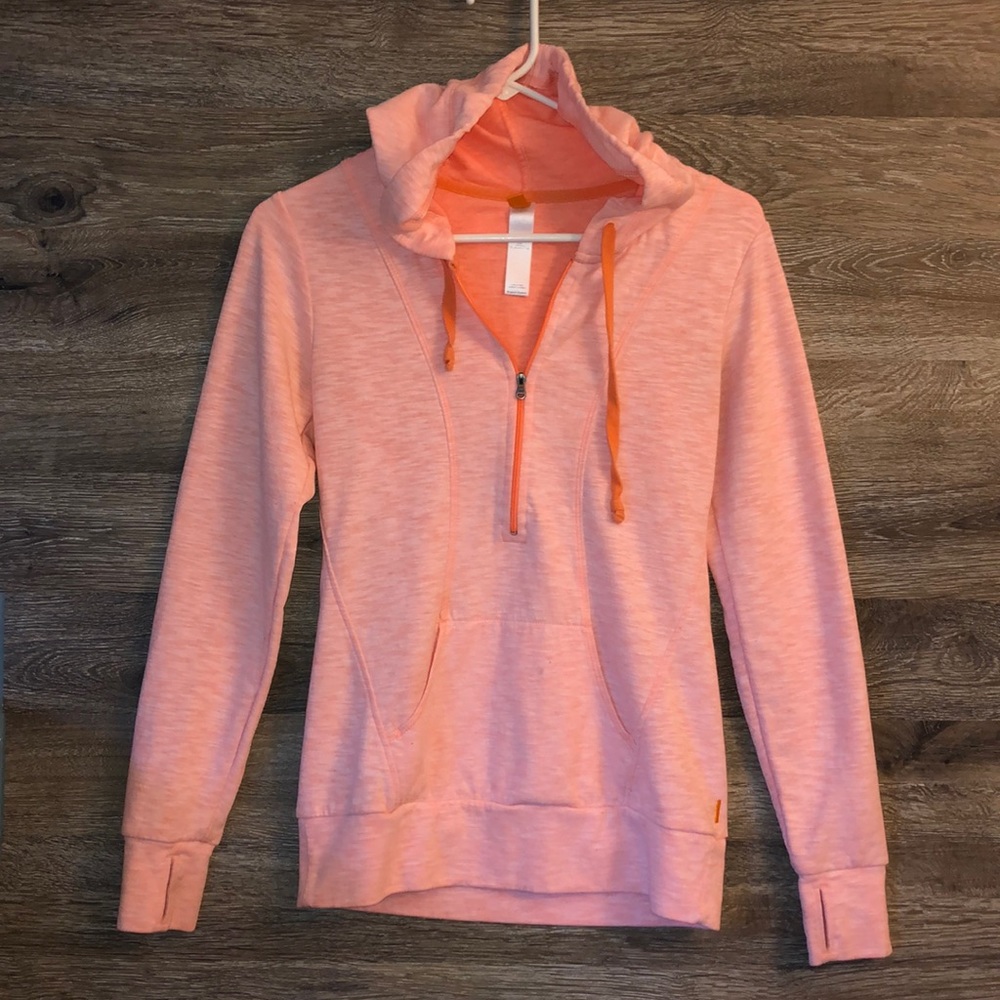 Lucy 3/4 zip hooded pull over